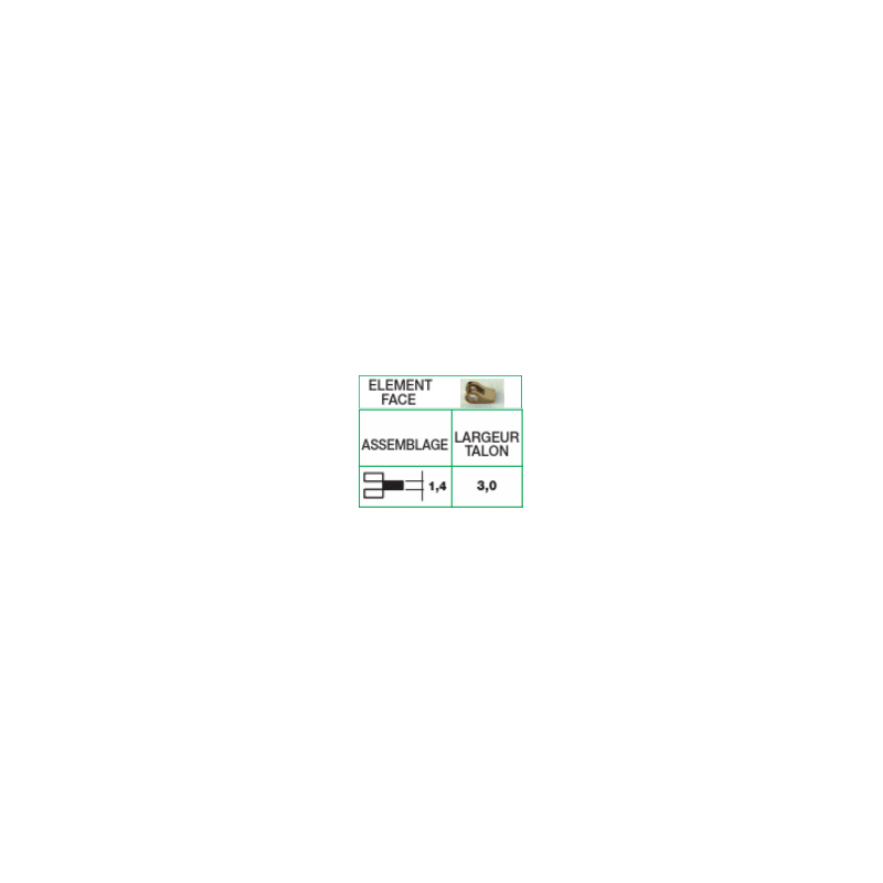 Char. a soud.fem 3.2mm  (5pr)