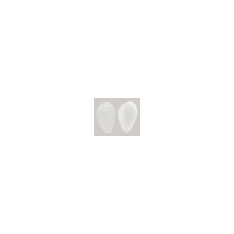 Plaq. triangulaires striees cristal 12mm (5prs)