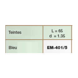 Embouts percage 1.35 bleu  (5 prs)