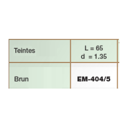 Embouts percage 1.35 brun (100prs)