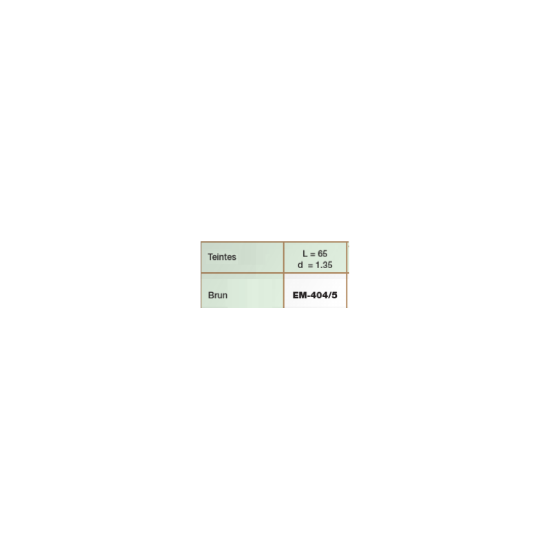 Embouts percage 1.35 brun (100prs)