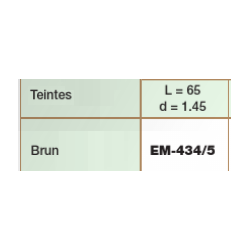 Embouts perc.1,45 brun  (5prs)