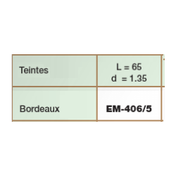Embouts percage 1.35 bordeaux (5prs)