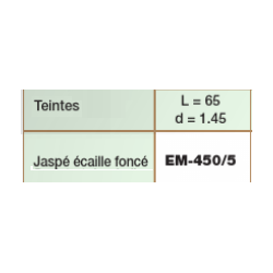 Embouts perc. 1.45 ecaille fonce (5prs)