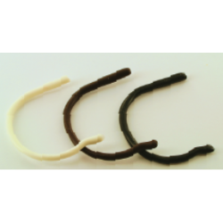 Embout croch. sil marron (5prs)