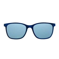 Monture ultem 53 bleu/rouge+ 2 clips gris/argentmiroir prix net