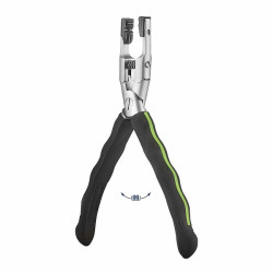 Pince pour inserer des rivets en plastique