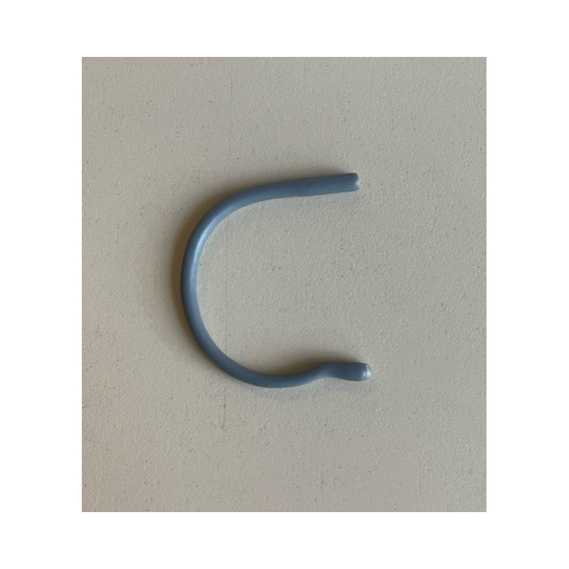 Embout croch. sil gris pm (5 prs)