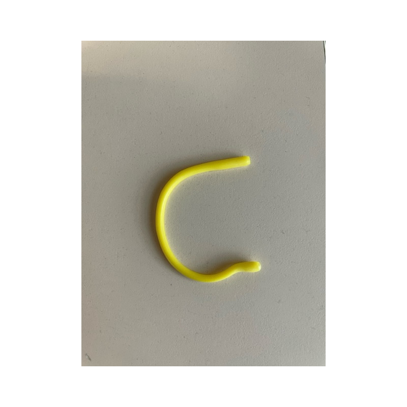 Embout croch. sil jaune (5pr)