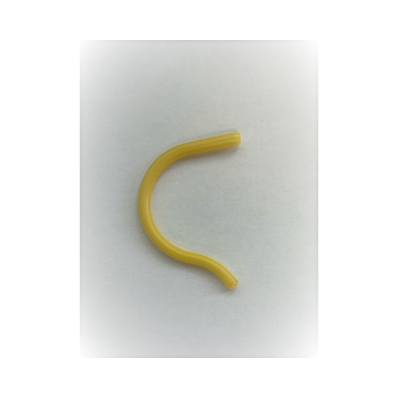 Embout croch. sil jaune pm (5 prs)