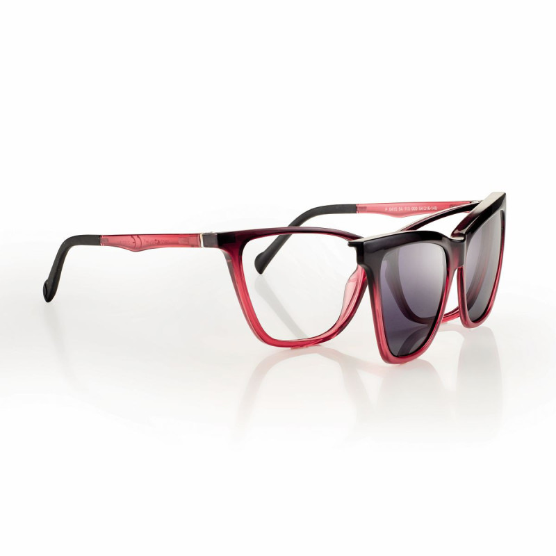 Monture neyeture fuschia/noire + clip gris 54 16-140 prix net