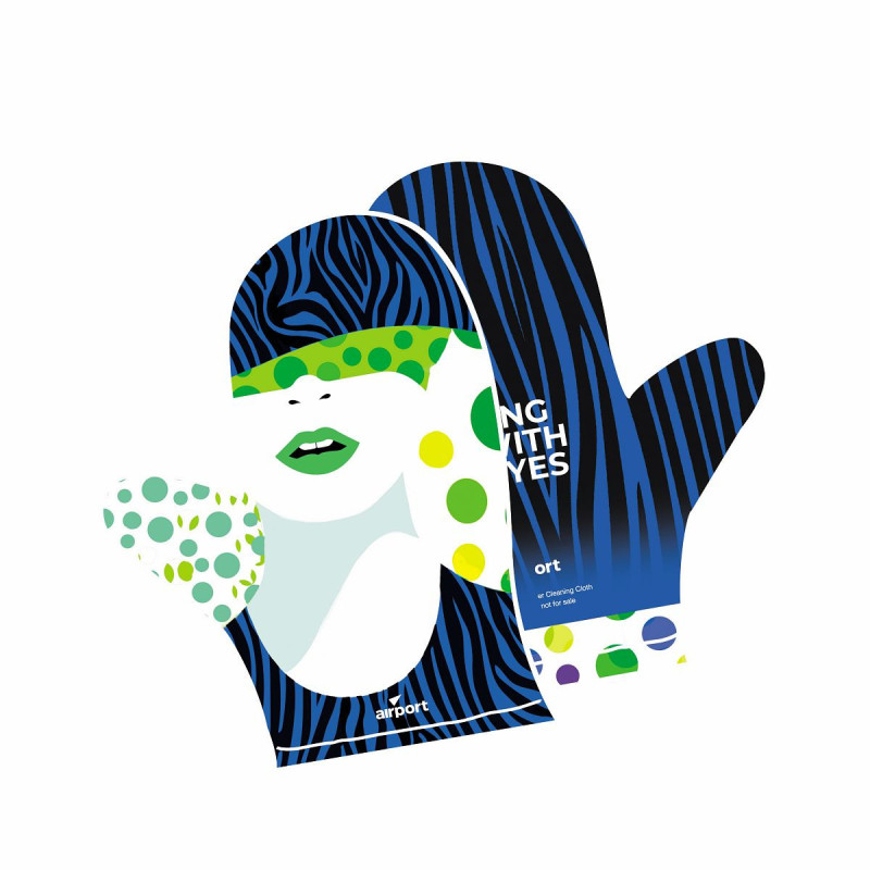 Gants airport microfibre couleur assorties (3pcs)