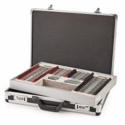 Malette 232 verres optiques plat cercle metal