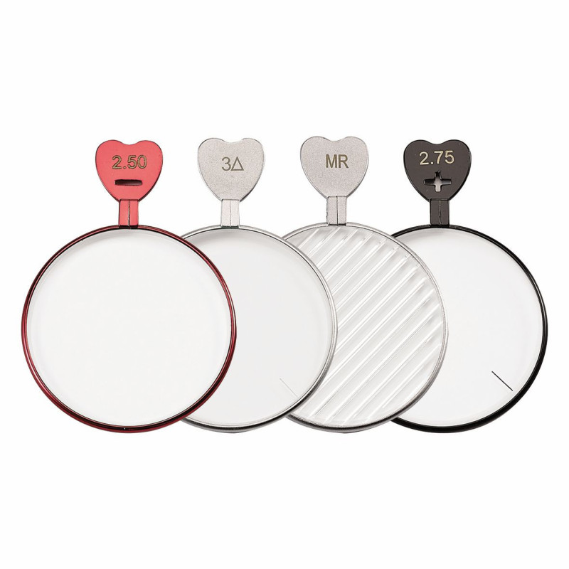 Malette 232 verres optiques plat cercle metal