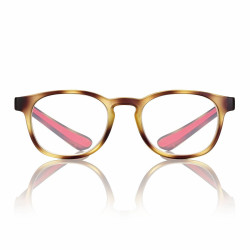 Lunette de lecture lumiere bleue ecaille mat/rouge 49-19-155  +1.5 prix net