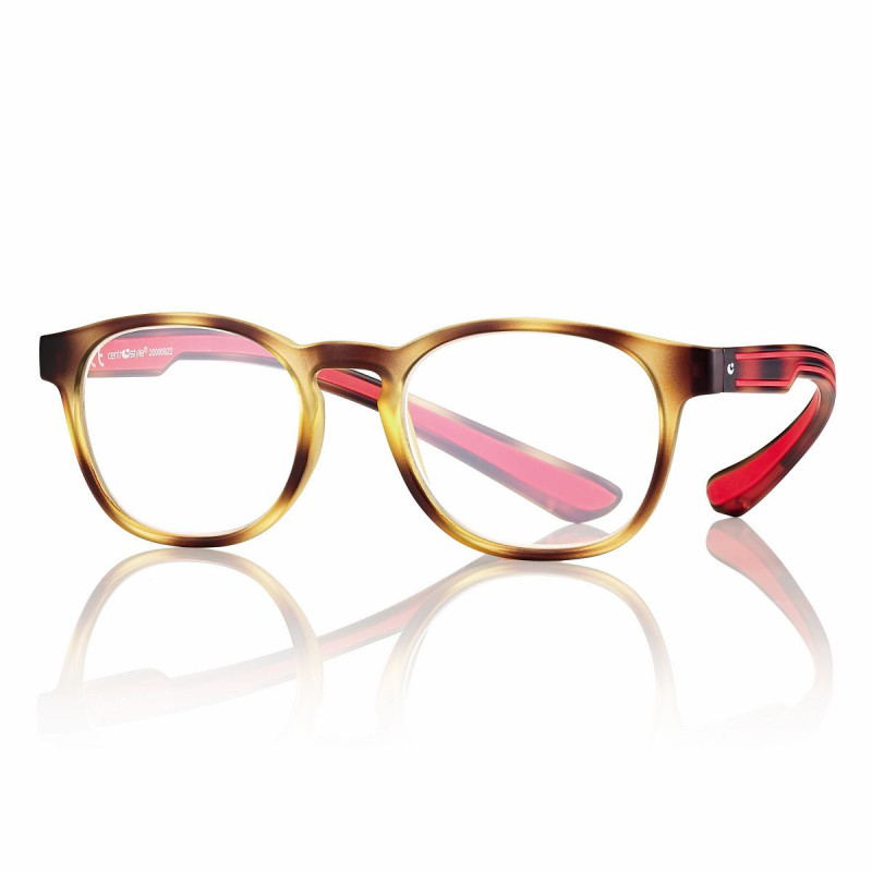 Lunette de lecture lumiere bleue ecaille mat/rouge 49-19-155  +1.5 prix net