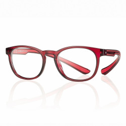 Lunette bordeaux/rouge mat 52 prot. lumiere bleue +1 prix net