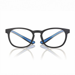Lunette noir/bleu mat 52 prot. lumiere bleue +1.50 prix net