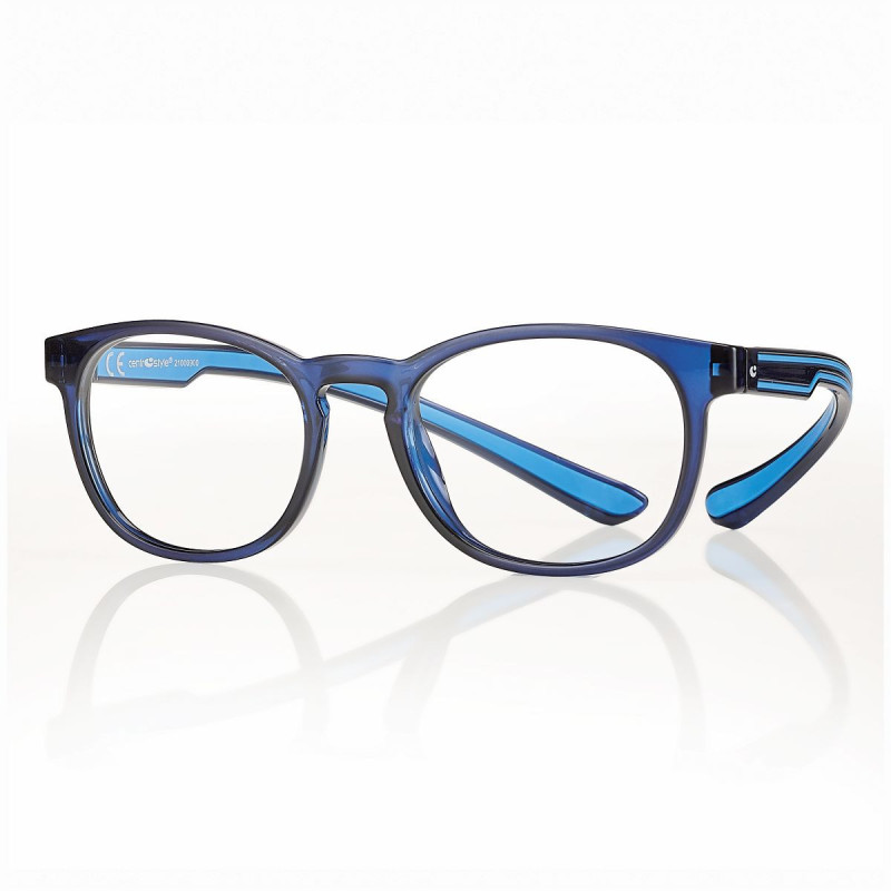 LUNETTE BLEU TURQUOISE MAT 52 PROT. LUMIERE BLEUE 2.50 PRIX NET