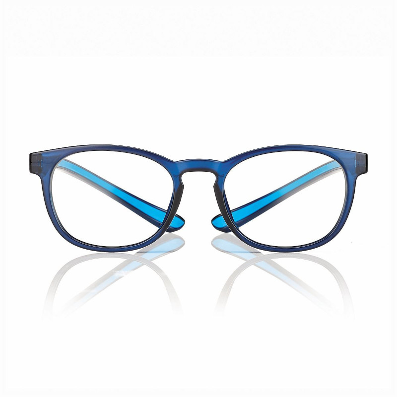 Lunette bleu/turquoise mat 52 prot. lumiere bleue (6 pieces) prix net
