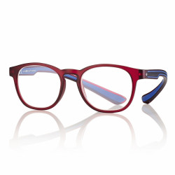 Lunette de lecture lumiere bleue rouge mat/bleu 49-19-155  +1 prix net