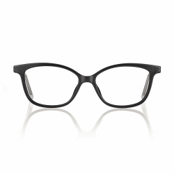 Monture tr90 noir brillant transparent branches flex 48 13 130 prix net