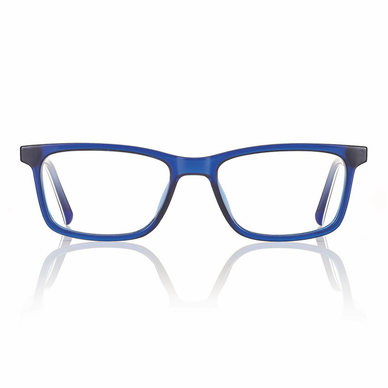 Monture tr90 bleu brillant/noir branches flex 49 16 135 prix net