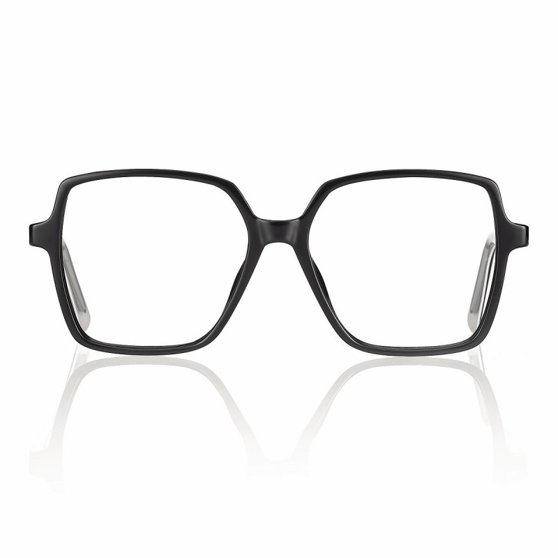 Monture tr90 noir brillant transparent branches flex 50 14 130 prix net