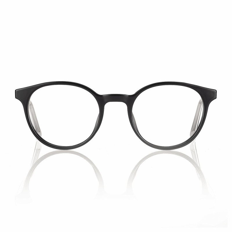 Monture tr90 noir brillant transparent branches flex 46 19 135 prix net