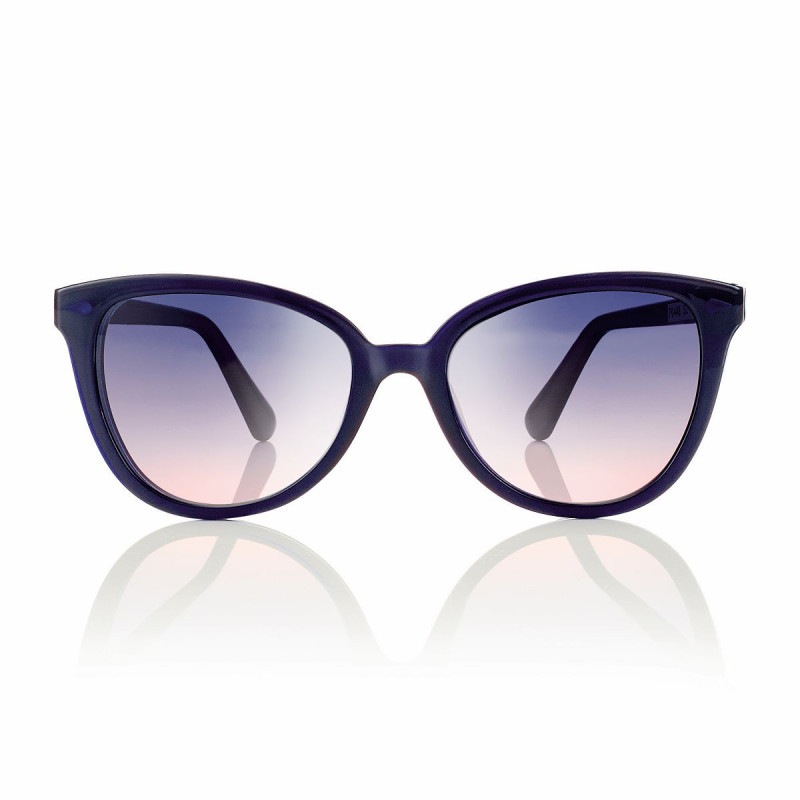 Monture acetate hd 52 bleu brillant + 1 clip degrade bleu/rose prix net