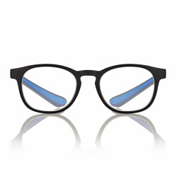 Lunette de lecture lumiere bleue noir mat/bleu 52-16-155  +3 prix net