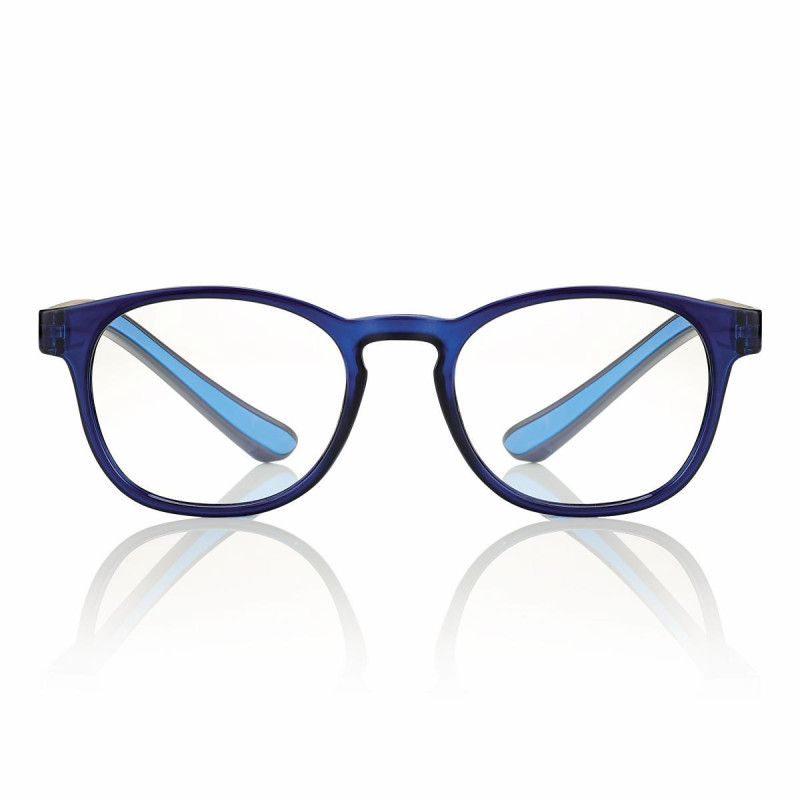 Lunette de lecture lumiere bleue brillant bleu/azur 49-19-155 +3 prix net