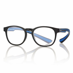 Lunette de lecture lumiere bleue noir mat/bleu 52-16-155  +3 prix net