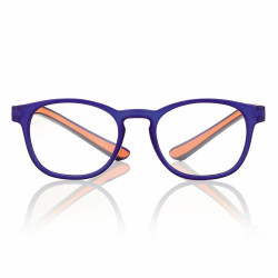 Lunette de lecture lumiere bleue - bleu matt/orange 49-19-155  +1 prix net