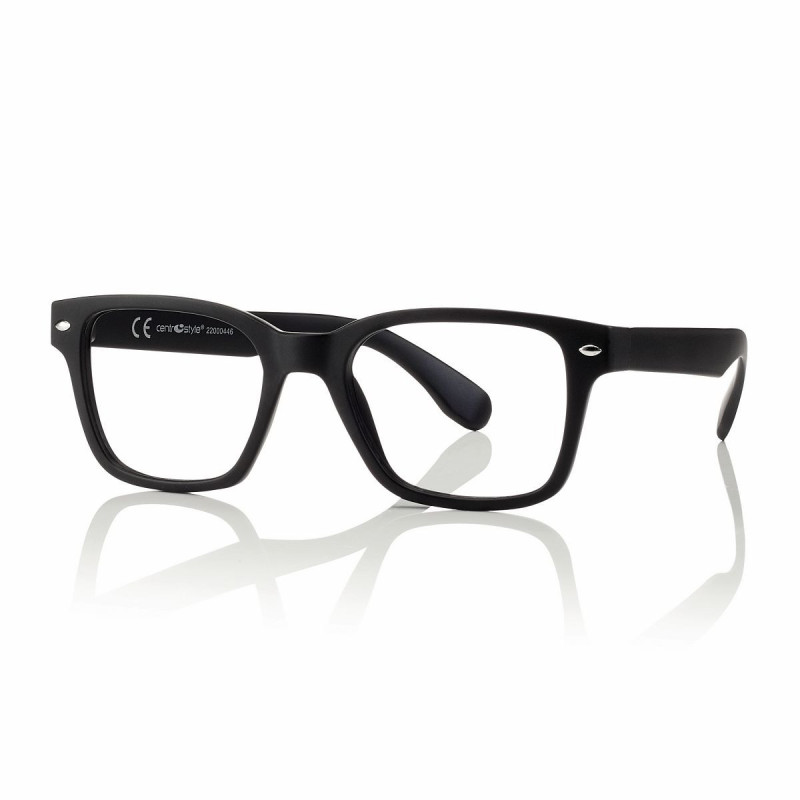 Lunettes lecture forme vintage - transparent - noir mat 51-20-145 +2.75 prix net