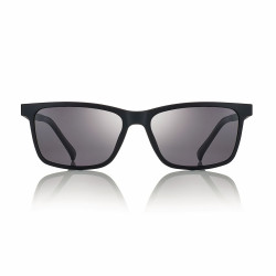 Monture rectangle noire mat+ clip fume 55 15-145 prix net