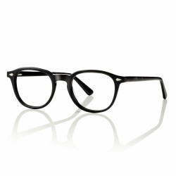 Monture panthos acetate hd 52 noir  brillant + 1 clip bleu fonce prix net