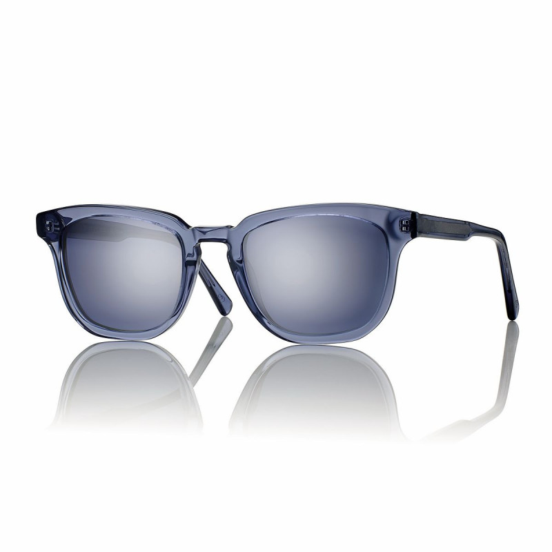 LUN.SOL. BLEU CRISTAL BRILLANT VERRES POLARISES BLEU 50 21 145 PRIX NET