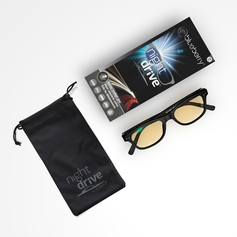 LUNETTES CONDUITE DE NUIT BLUEBERRY VERRES JAUNES TAILLE L