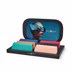 Etuis collection "my style" - semi-rigide fermeture magnetique - support de ceinture.- 6 couleurs - 12 pcs