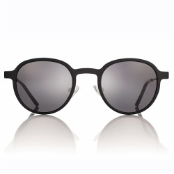 Monture metal gun mat + clip magnetique noir mat verres gris 48 22-140 prix net