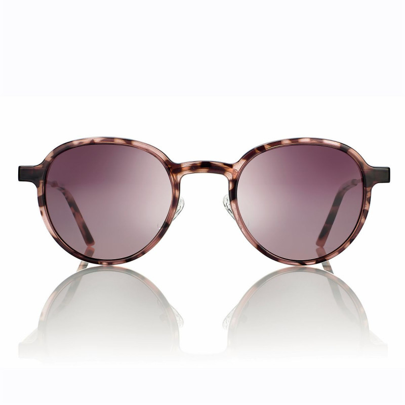 Mont. met. rose dore mat+clip magn ecaille verres deg.marron 48 22-140 prix net