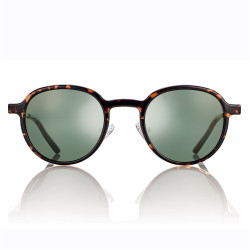 Monture metal argent brillant + clip magn ecaille verres g15 48 22-140 prix net