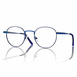 Monture metal bleu mat + clip magnetique verres bleu 48 22-140 prix net