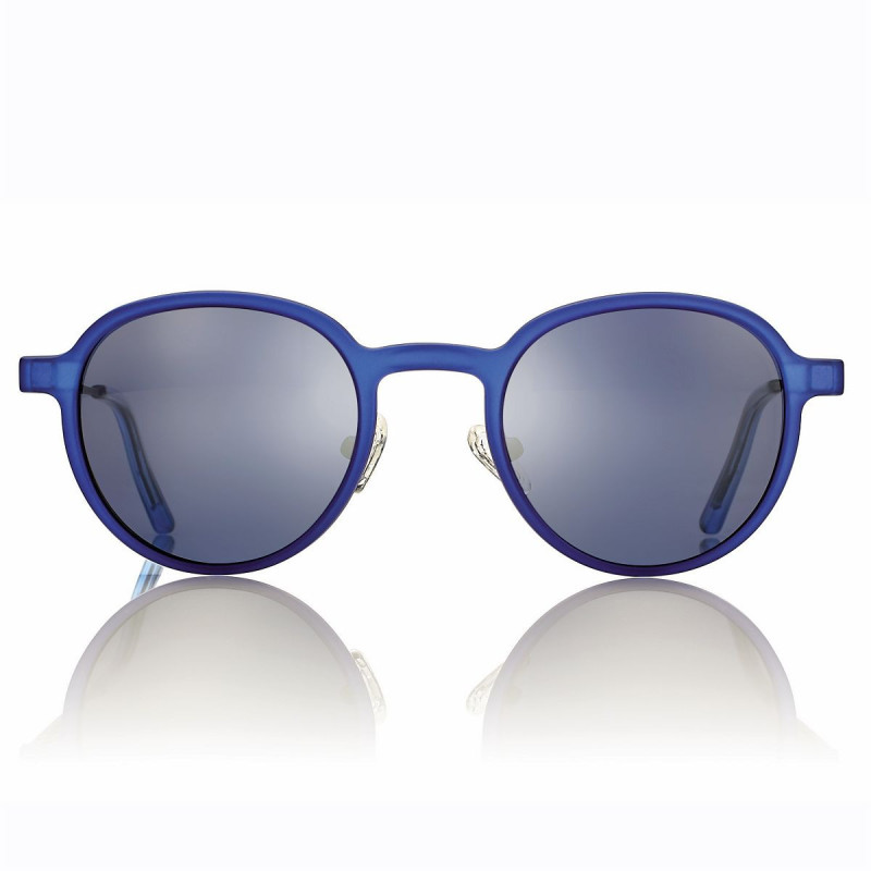 Monture metal bleu mat + clip magnetique verres bleu 48 22-140 prix net