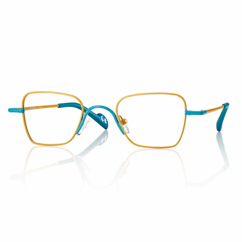 Lun. de lect. lum. ble. met. jazz jaune/turquoise +1