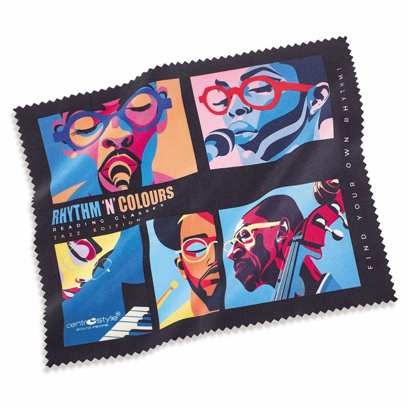 Lun. de lect. lum. ble. met. jazz  jaune/turquois +1,50