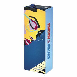 Lun. de lect. lum. ble. met. jazz  jaune/turquois +1,50