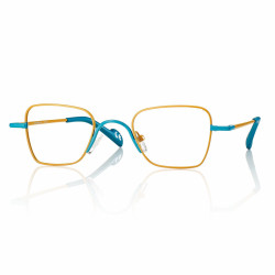 Lun. de lect. lum. ble. met. jazz  jaune/turquois  +2,50