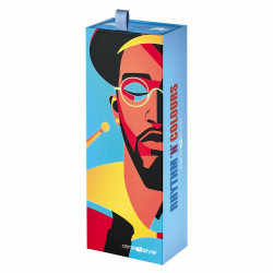 Lun. de lect. lum. bleue metal jazz  orange/rouge +1,50